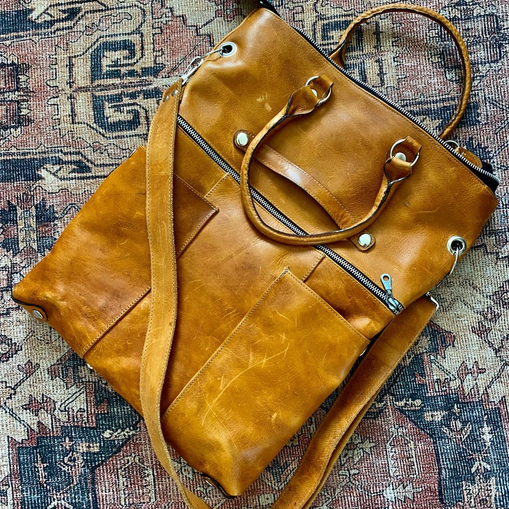 Vintage Boho Leather Bag